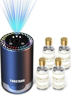 Smart Car Air Freshener & 200ml Diffuser Oil Refill - Fresh New Car Scent